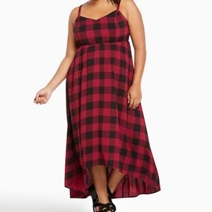 Torrid Buffalo Plaid Maxi Dress Size 3
